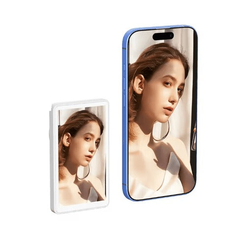 “Portable Magnetic Selfie Screen for smartphones, helps capture clear rear-camera selfies with accurate framing.”