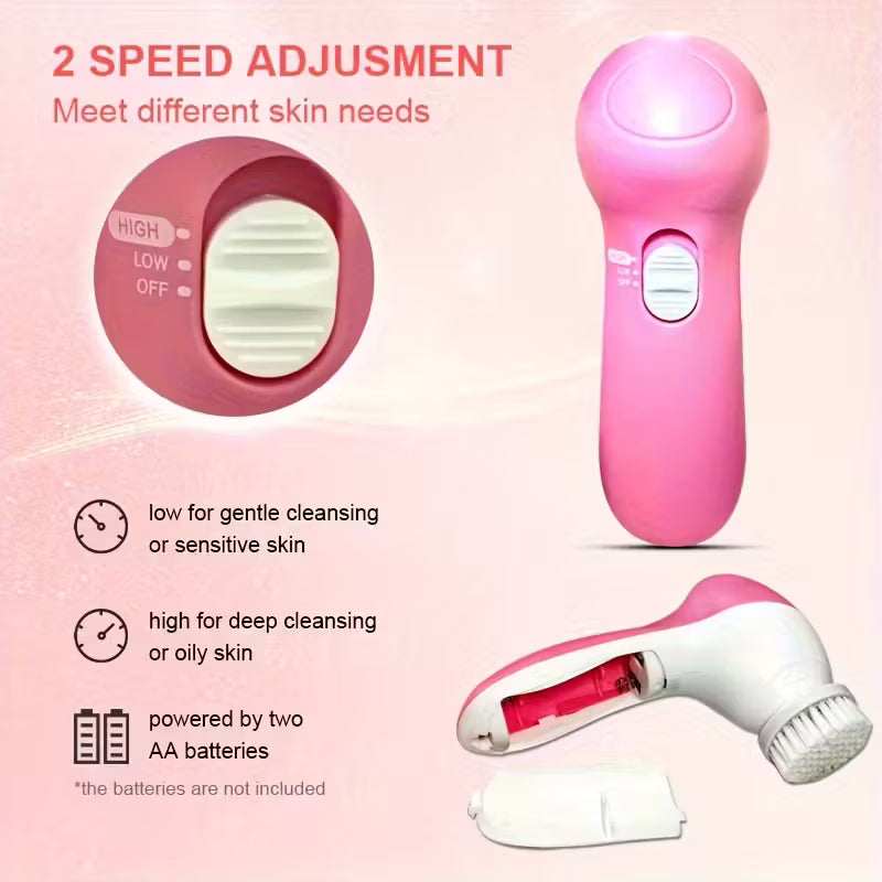 Multifunctional Facial Cleansing Brush – Deep Cleaning & Exfoliating Skin Care Tool فرشاة تنظيف الوجه الكهربائية متعددة الوظائف – تنظيف عميق ومقشر للبشرة في الإمارات