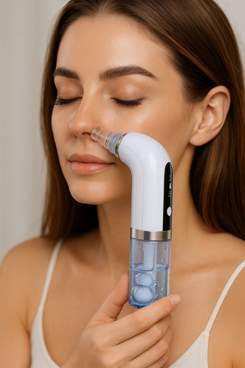 "Portable pore vacuum with multiple suction levels"