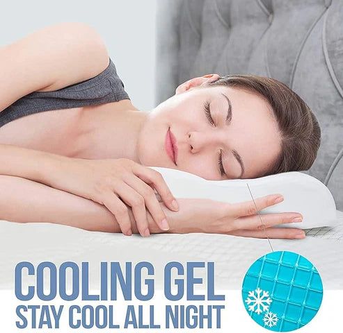Lightweight orthopedic medical pillow ideal for home and travel use.