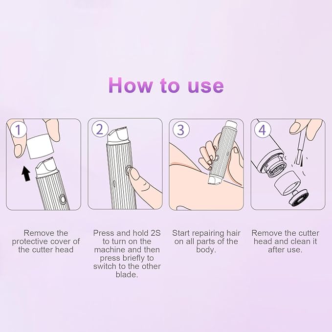 Double Head Electric Shaver – Precision Wet & Dry Grooming for Women | Rechargeable Beard & Face Trimmer UAE | TheShopCore