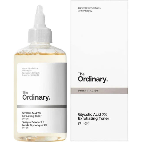 Before and after results using Glycolic Acid Original for smoother skin