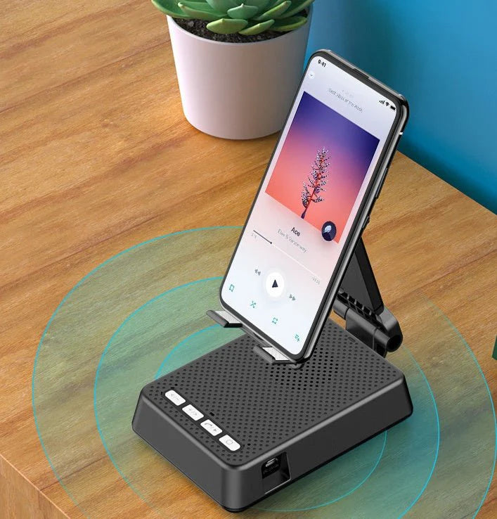 Mobile Phone Holder with Bluetooth Speaker HD