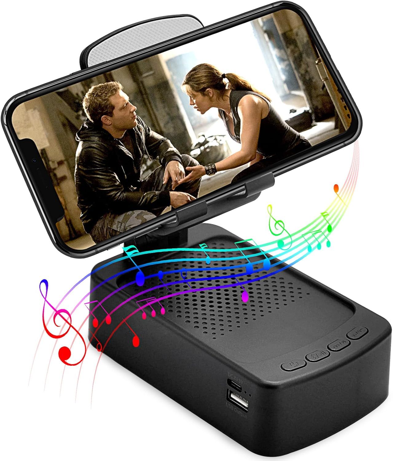 Mobile Phone Holder with Bluetooth Speaker HD