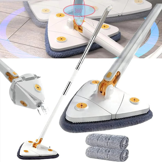360 rotating adjustable mop for efficient floor cleaning