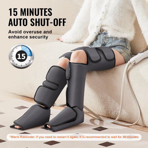 Air compression leg massager for circulation and relaxation