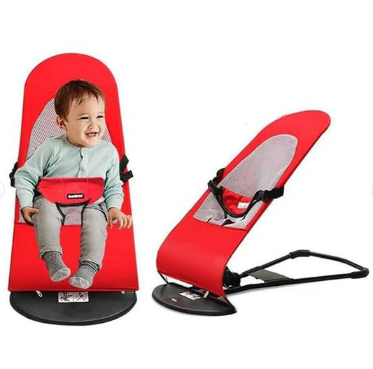 Portable baby jumper seat with safety harness