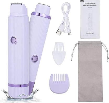 Double Head Electric Shaver – Precision Wet & Dry Grooming for Women | Rechargeable Beard & Face Trimmer UAE | TheShopCore