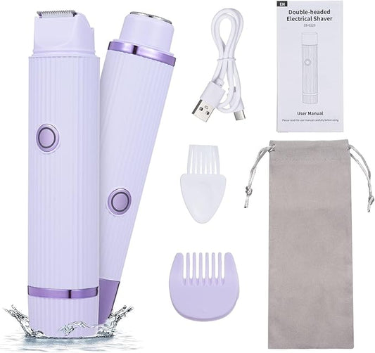 Double Head Electric Shaver – Precision Wet & Dry Grooming for Women | Rechargeable Beard & Face Trimmer UAE | TheShopCore