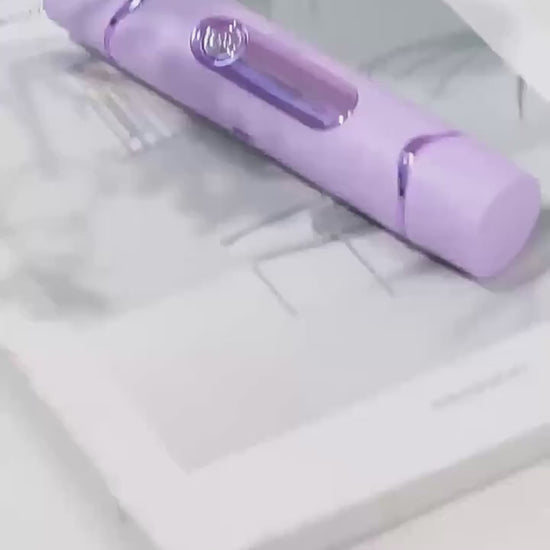 "Rechargeable double blade shaver with dual head design"