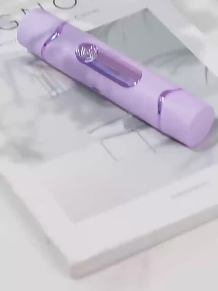 "Rechargeable double blade shaver with dual head design"