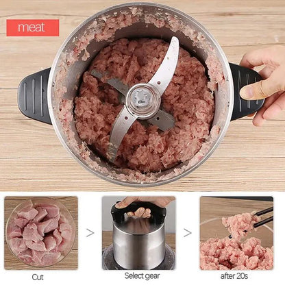 Stainless Steel Food Chopper - Meat Grinder